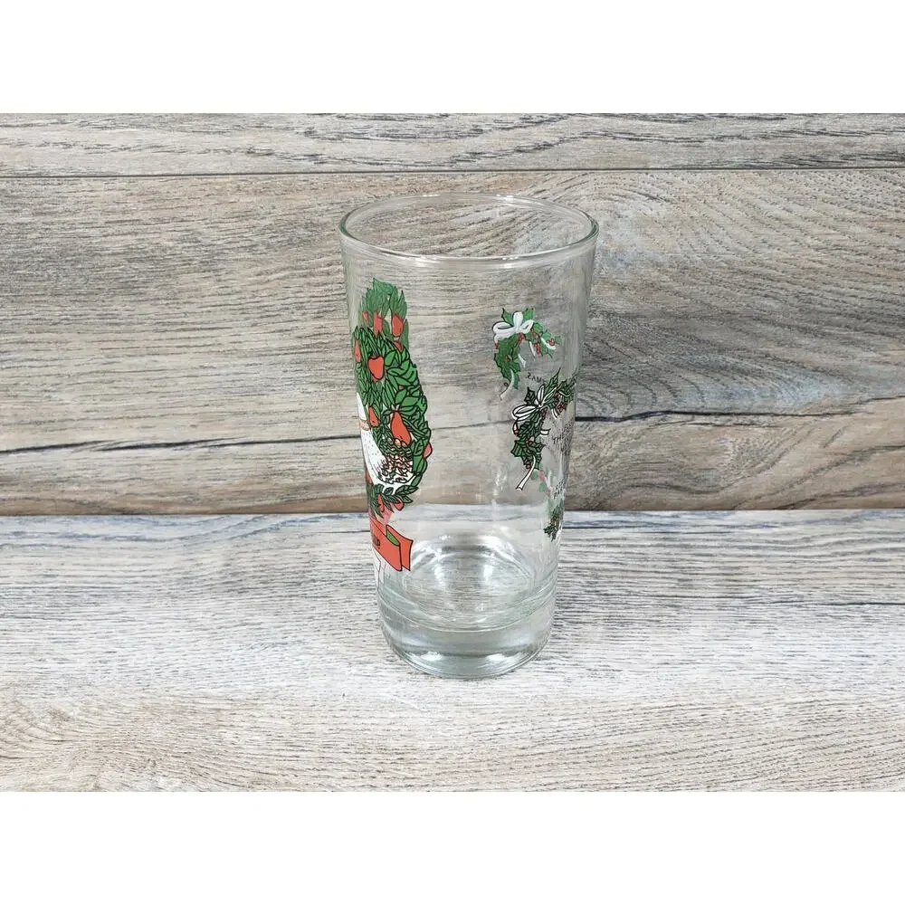 Indiana Glass Vintage 12 Days of Christmas Beverage Glass Day 2